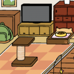 金にぼし180個でにわさき(?)拡張してみた-「ねこあつめ」3猫目